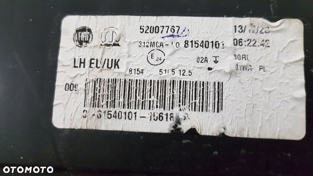fiat 500 lift 15-22 halogen drl światło do jazdy dziennej lewy - 6
