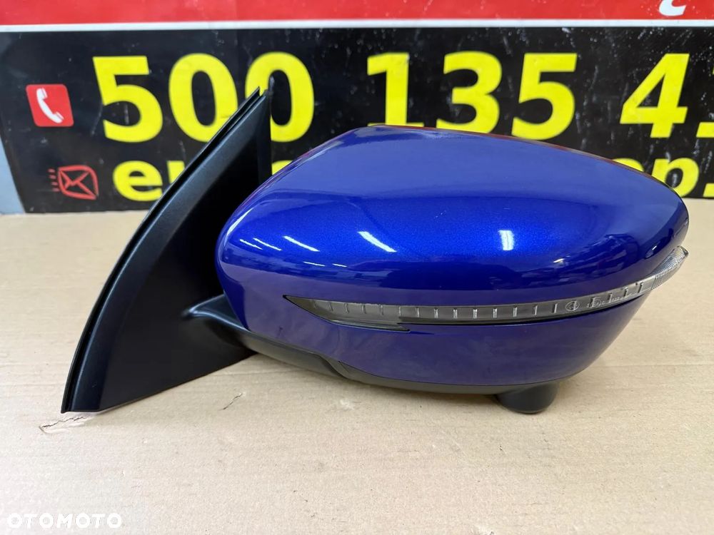 NISSAN QASHQAI II J11 LUSTERKO LEWE KAMERA SKŁADANE 13PIN KOLOR RBN G