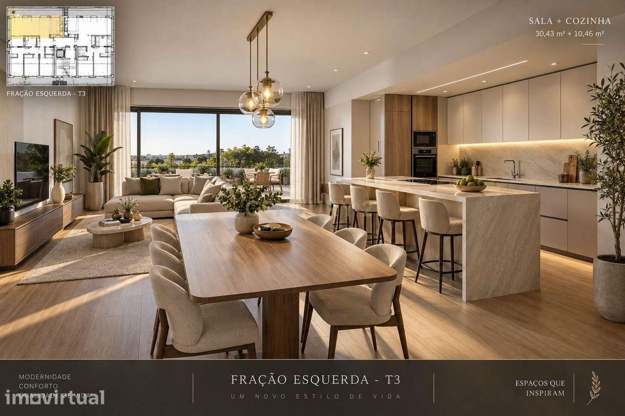 T3 NO NOVO EMPREENDIMENTO EM SANTO ANTÓNIO DOS CAVALEIROS – PARADELA G - Grande imagem: 3/14