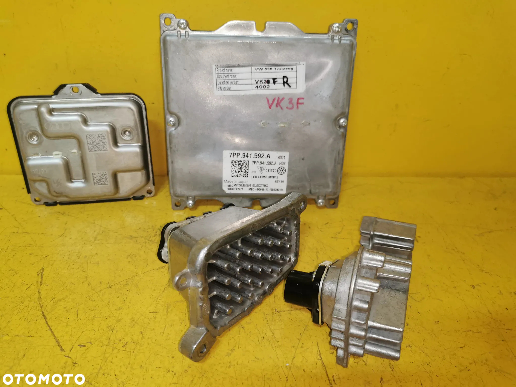VW TOUAREG III PRZETWORNICA LAMPY LEWA PRAWA MATRIX 7PP941592A 80A907397D - 6