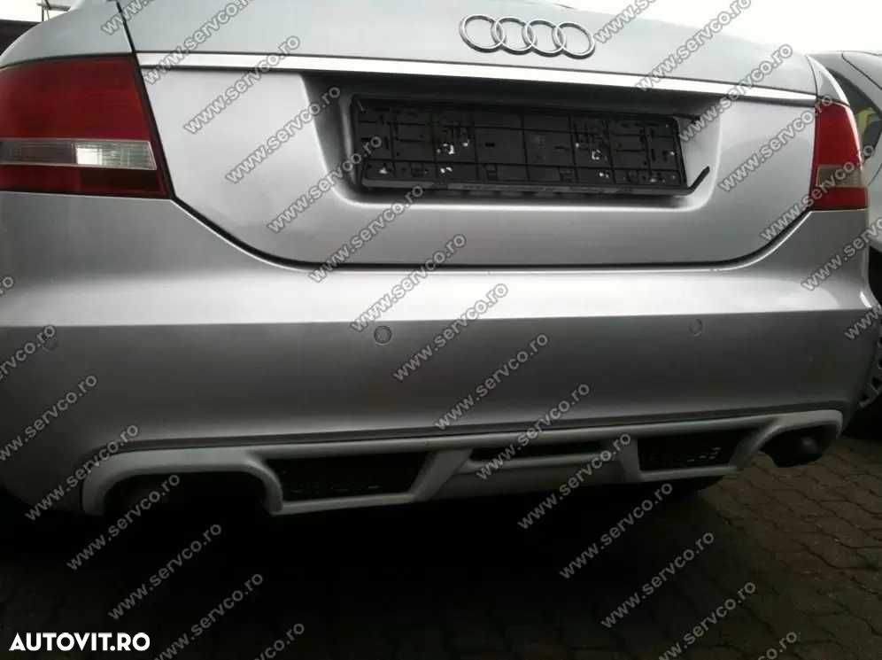 Prelungire spoiler tuning sport bara spate Audi A6 C6 4F ABT Sedan S line RS6 S6 2004-2008 ver. 2 - 10