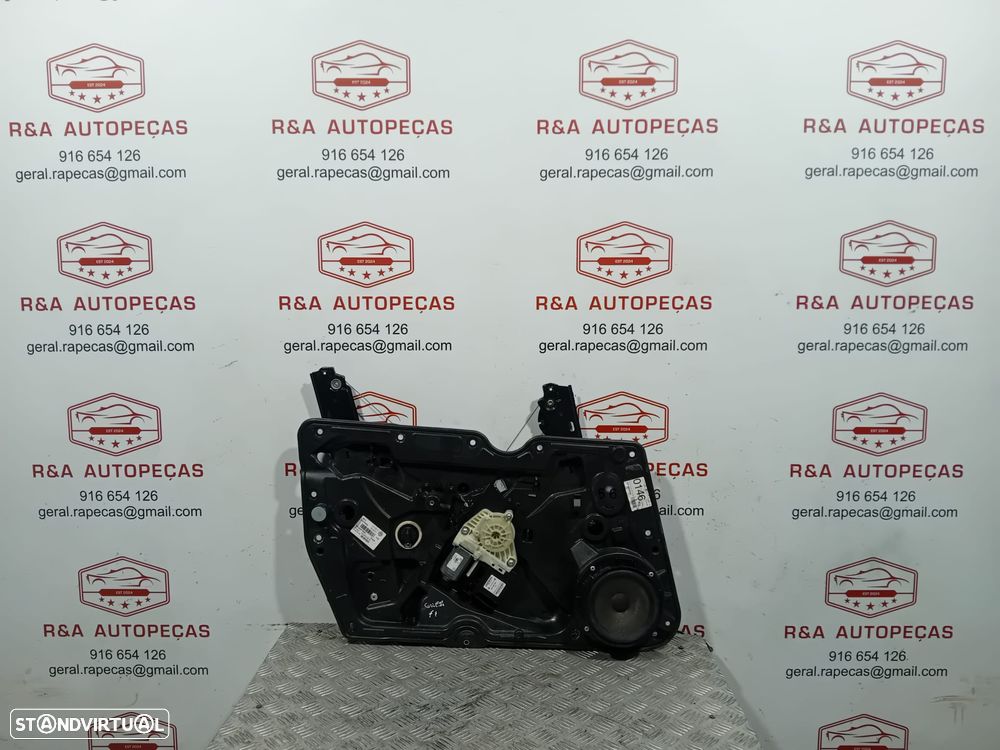 Elevador e Motor de Vidro Porta Frente Esquerdo VW Golf 6 VI 5K2837729P 5K0837461B Original - 2