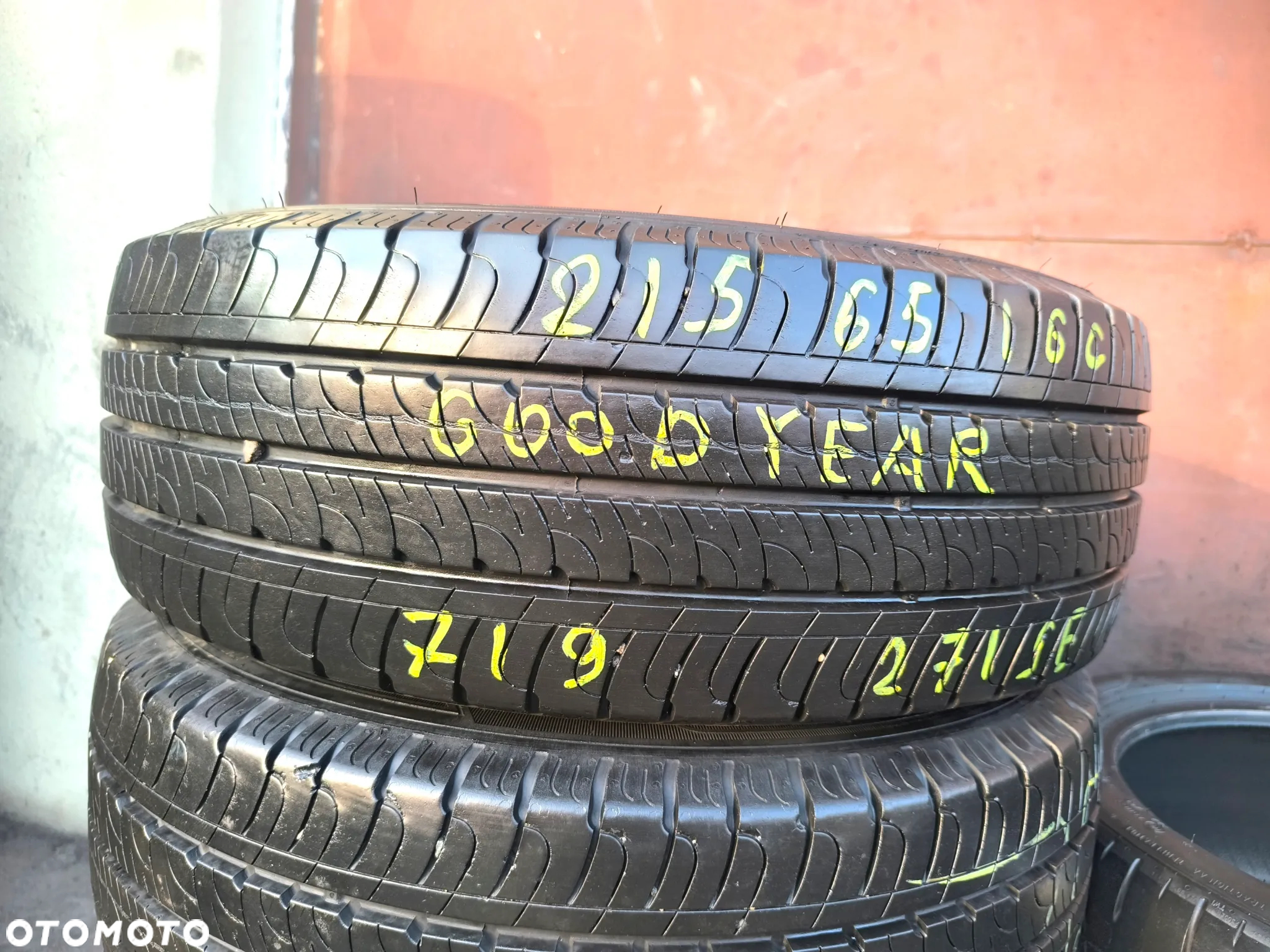215/65R16C 109/107T 16 C Opony Letnie Lato GOODYEAR EFFICIENT GRIP CARGO 7,5mm Legnica ALU-RAD 215/65 - 6