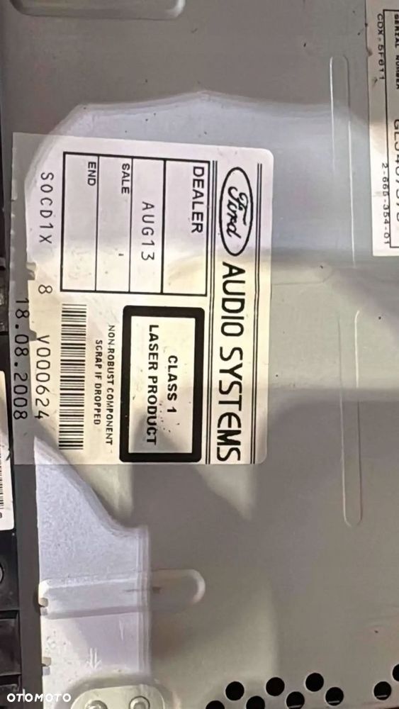 radio sony ford mondeo mk4 przed lift - 3