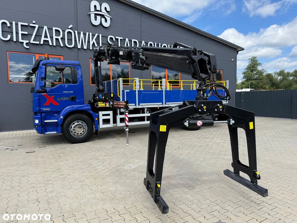 MAN TGM TGL TGS 18.250 E6 //skrzyniowy z HDS // 4x2 // żuraw HMF 1420 K2 HDS dzwig kran crane budowlanka - 10
