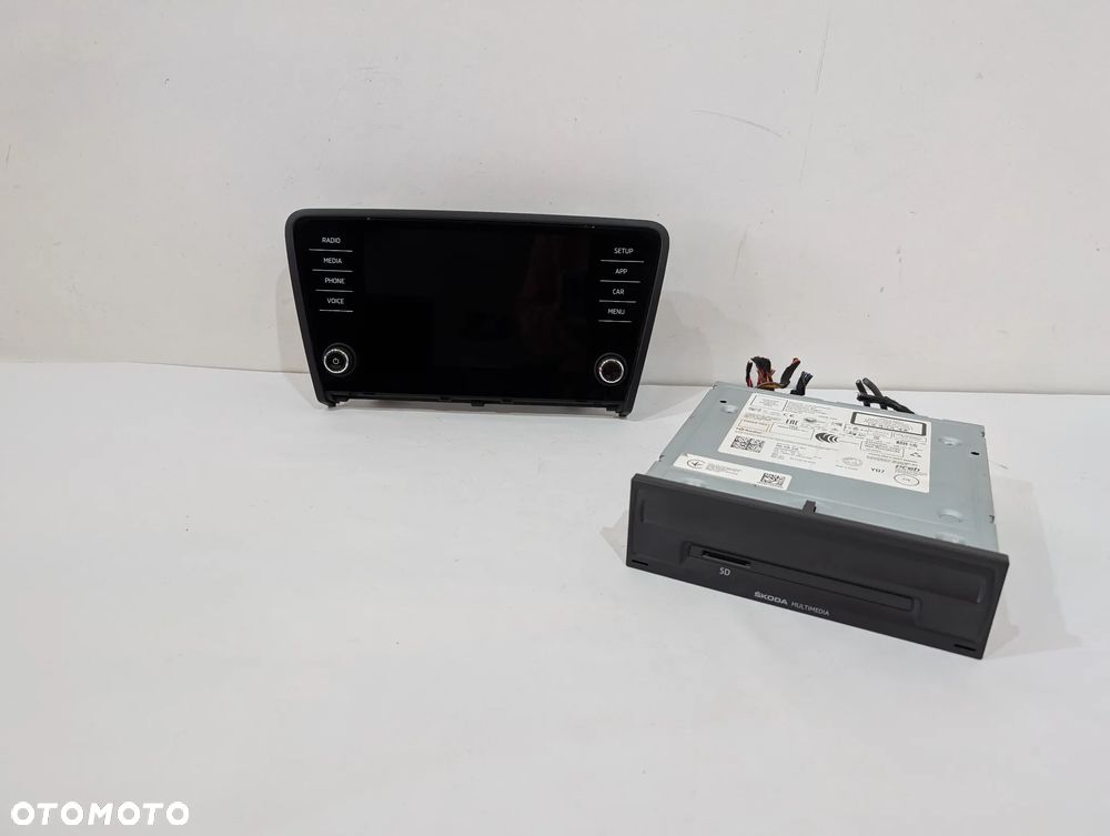 SKODA OCTAVIA III RADIO NAWIGACJA WYŚWIETLACZ CZYTNIK 5E0919605N 565035840 - 1