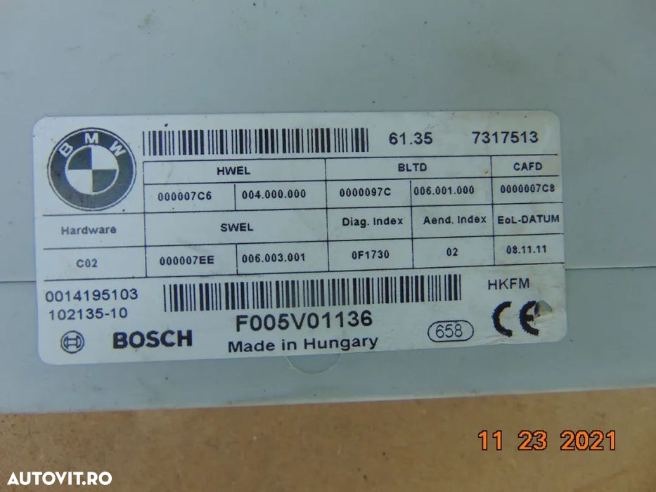 Modul haion BMW f11 soft close calculator deschidere haion bmw f11 mod - 2