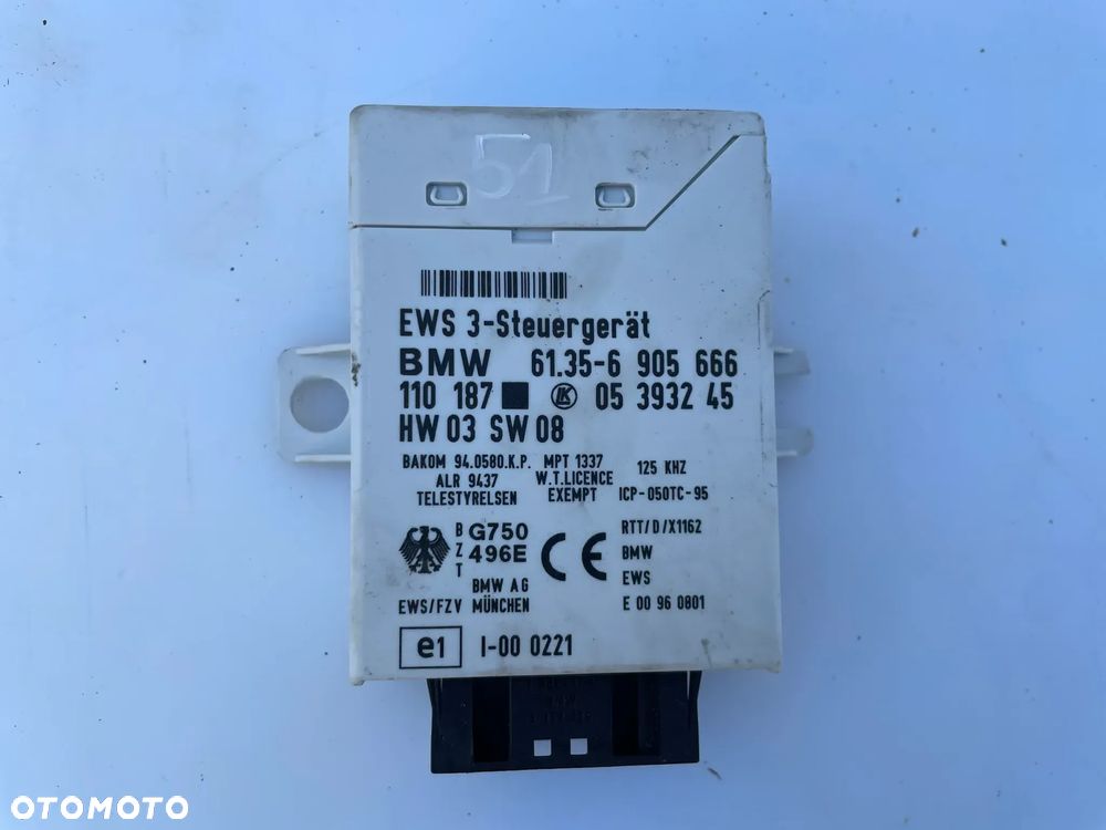 MODUŁ STEROWNIK SILNIKA BMW E46 61356905666 - 1