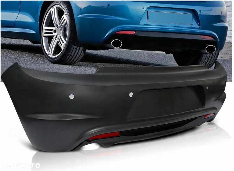 Zderzak tylny kompletny spoiler odblaski Sport R VW Scirocco 1k8 2008-2014 - 2