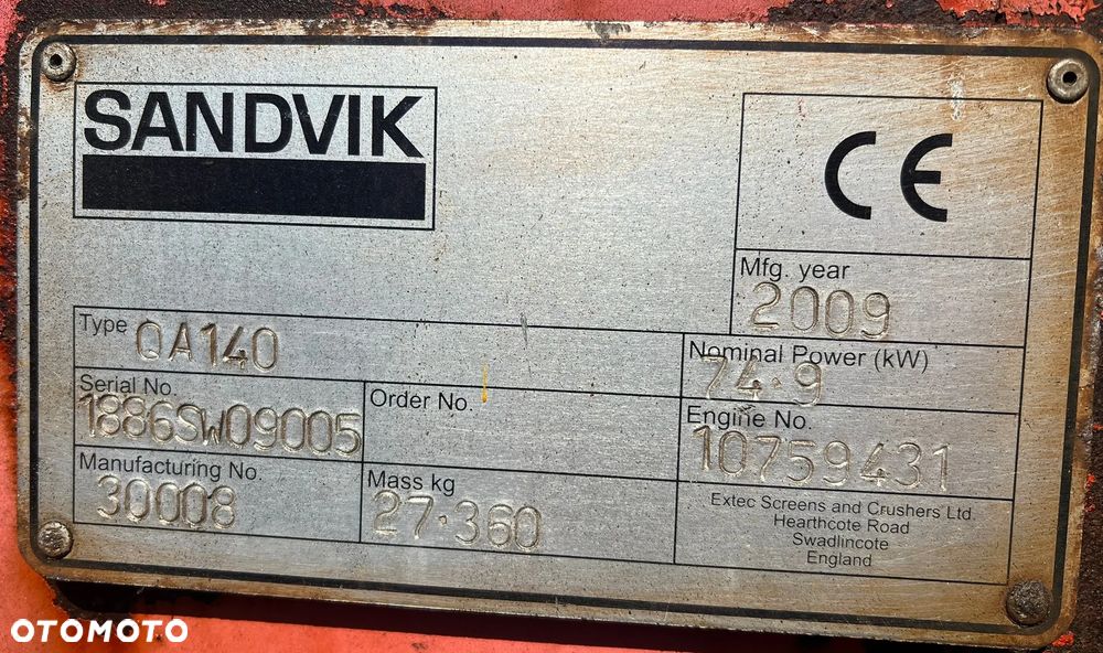 Sandvik QA 140 - 15