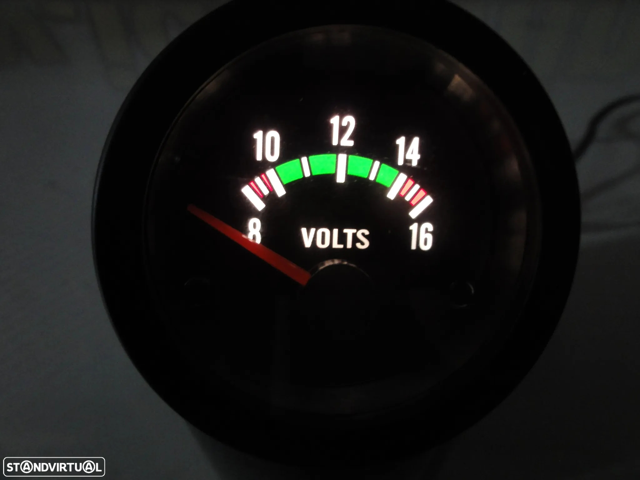 Manómetro fundo preto estilo VDO / Od school disponível em Amperímetro, pressão do turbo, pressão do oleo, temperatura do oleo, temperatura da água, voltagem, vacuo - 54