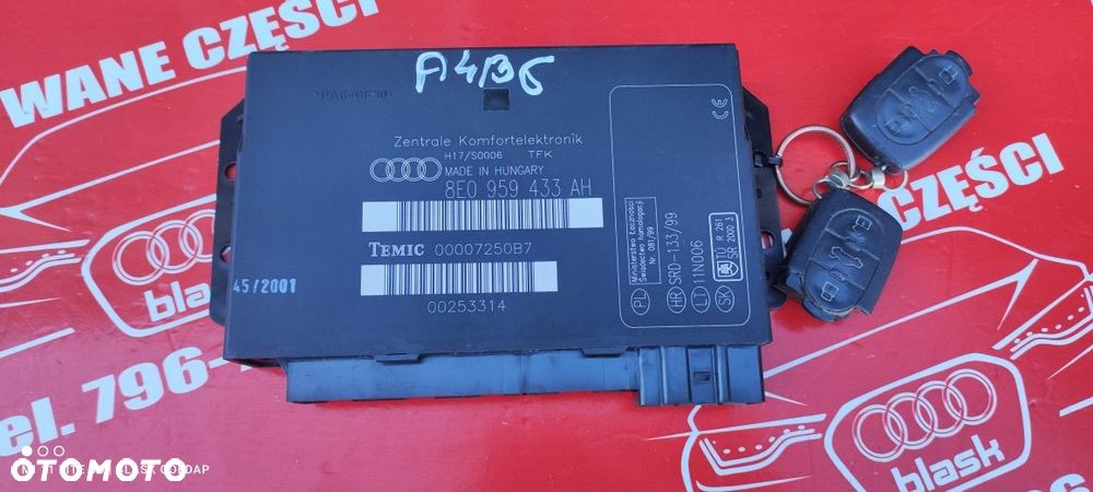 Moduł Komfortu z Dwoma Pilotami Audi A4 B6 Części Blask Gołdap - 8