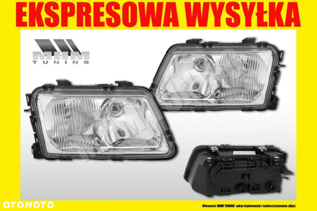 REFLEKTOR LAMPA AUDI A3 8L0 96-99 H1 H7 TYC R - 2