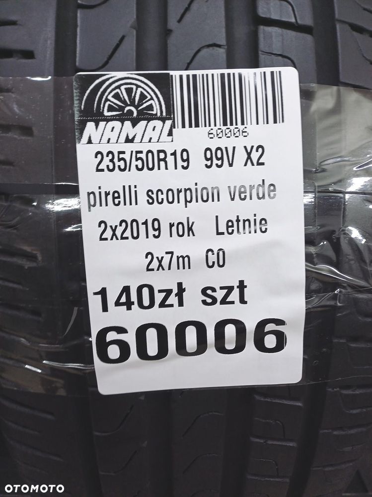 2x 235/50r19 PIRELLI  opony letnie 7mm  60006 - 9