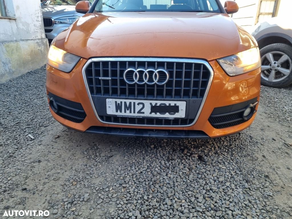 Bara fata AUDI Q3 2011 - 2018 Portocaliu (1184) model fara spalatoare far - 1