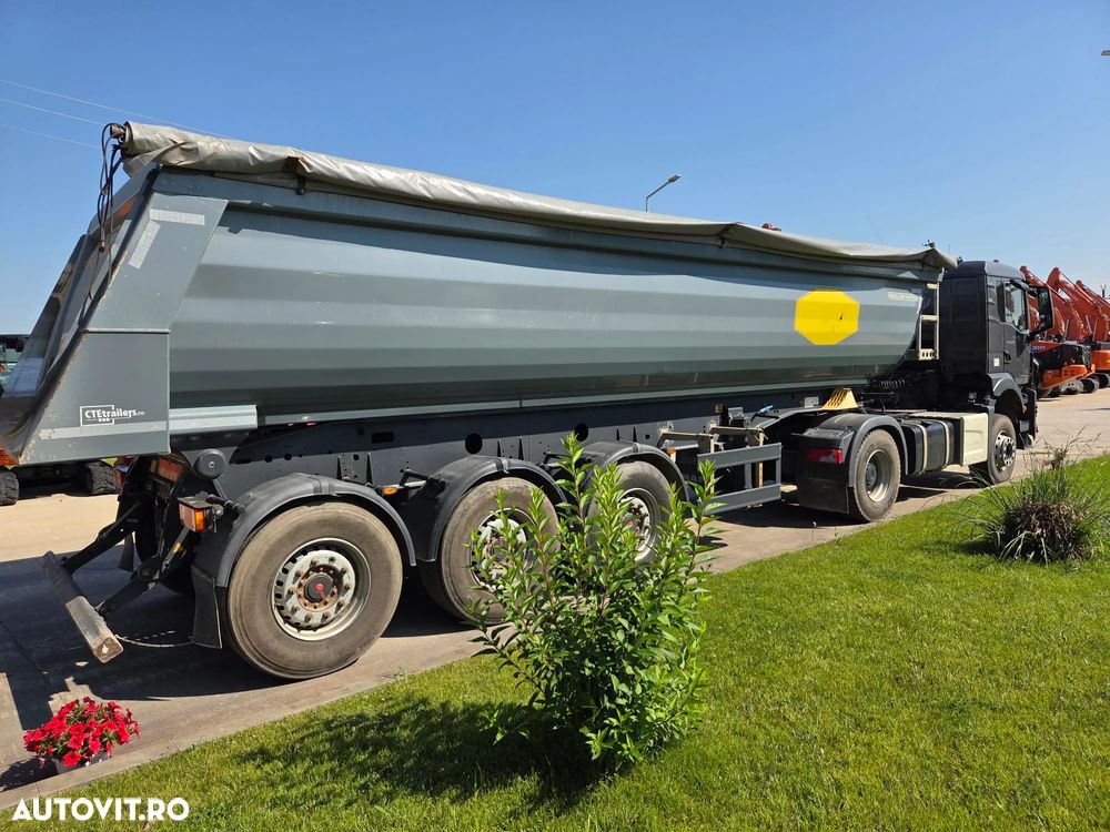 Meiller MHPS 12/27, 2023, 28mc, axa liftabila, scena vizitare, prelata, HARDOX, faras spate, doar 130.000km, posibilitate leasing 4 ani-PROMOTIE 24.900 EUR+Tva si pret ansamblu cu MAN TGS 18.510 4x2, 2023, 310.117km-89.900 EUR+Tva - 2