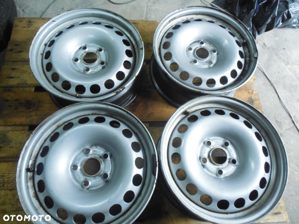 FELGI STALOWE KPL VW AUDI SEAT 6.5JX16H2 5X112 ET33 KOMPLET - 1
