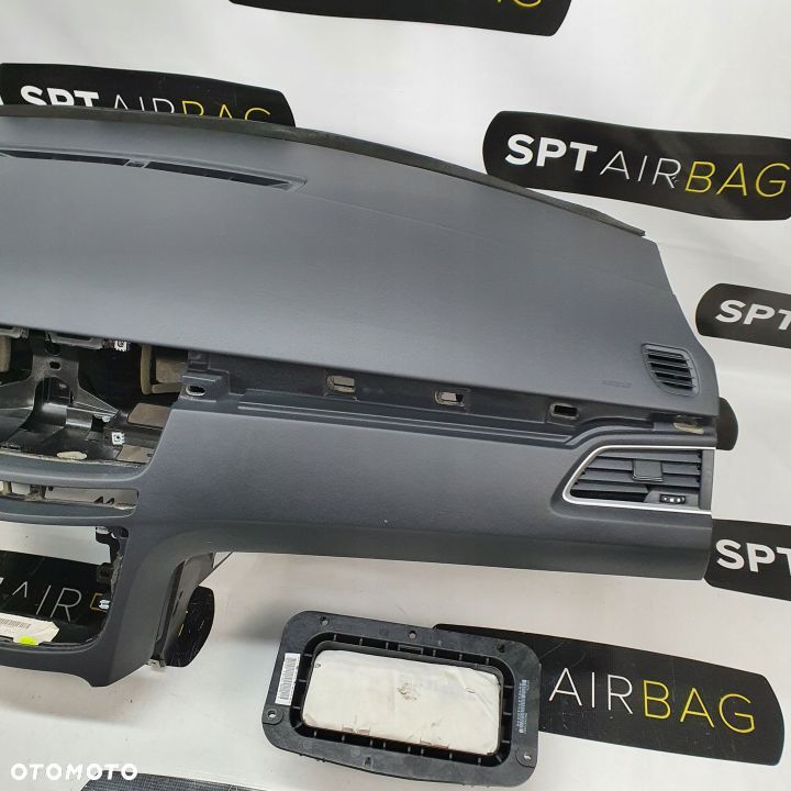 PEUGEOT 508 DESKA ROZDZIELCZA KONSOLA KOKPIT PULPIT PODUSZKI AIRBAG AIR BAG PASY KIT SET - 4