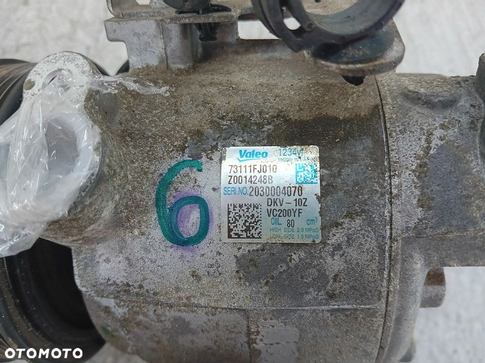 POMPA, SPRĘŻARKA KLIMATYZACJI SUBARU XV 73111FJ010 DKV-10Z 2.0 16V - 9
