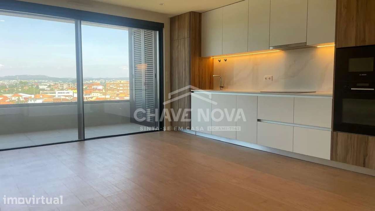 T1 Novo com Garagem, Varanda e Vista Desafogada – Construção 2025 - Grande imagem: 2/21
