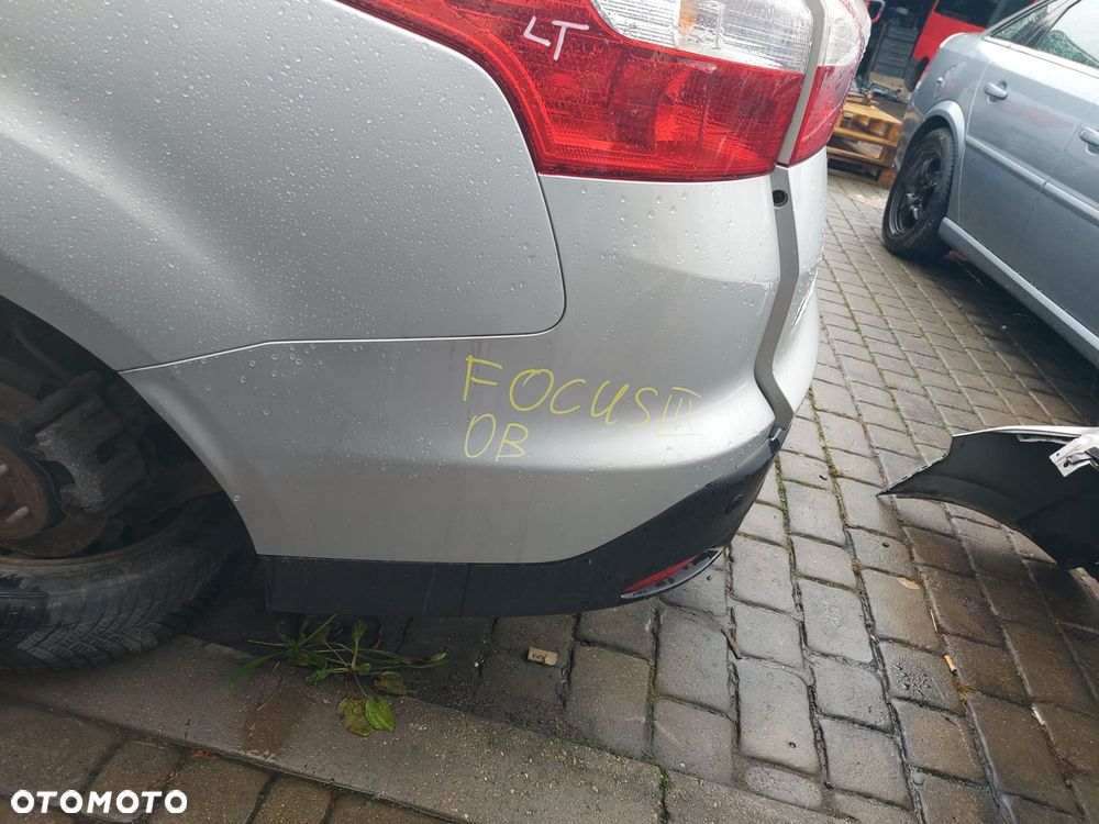 ZDERZAK TYLNY FOCUS III MK3 KOMBI 0B OB  SREBRNY FORD 2010-2014 - 3