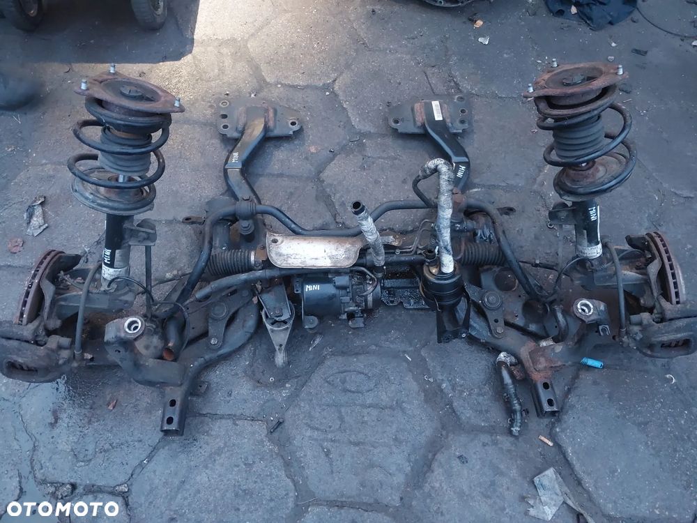 Zawieszenie przód Mini Cooper S R50 R51 R53 przednie sanki maglownica przekładnia wachacz zwrotnica drążek zacisk - 1