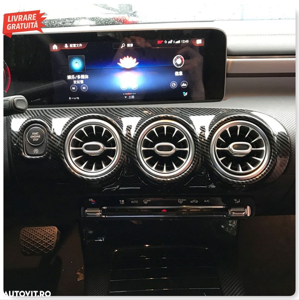 Ornamente interior Consola principala / Aer Conditionat si Stergatoare Mercedes A-- livrare gratuita - 10