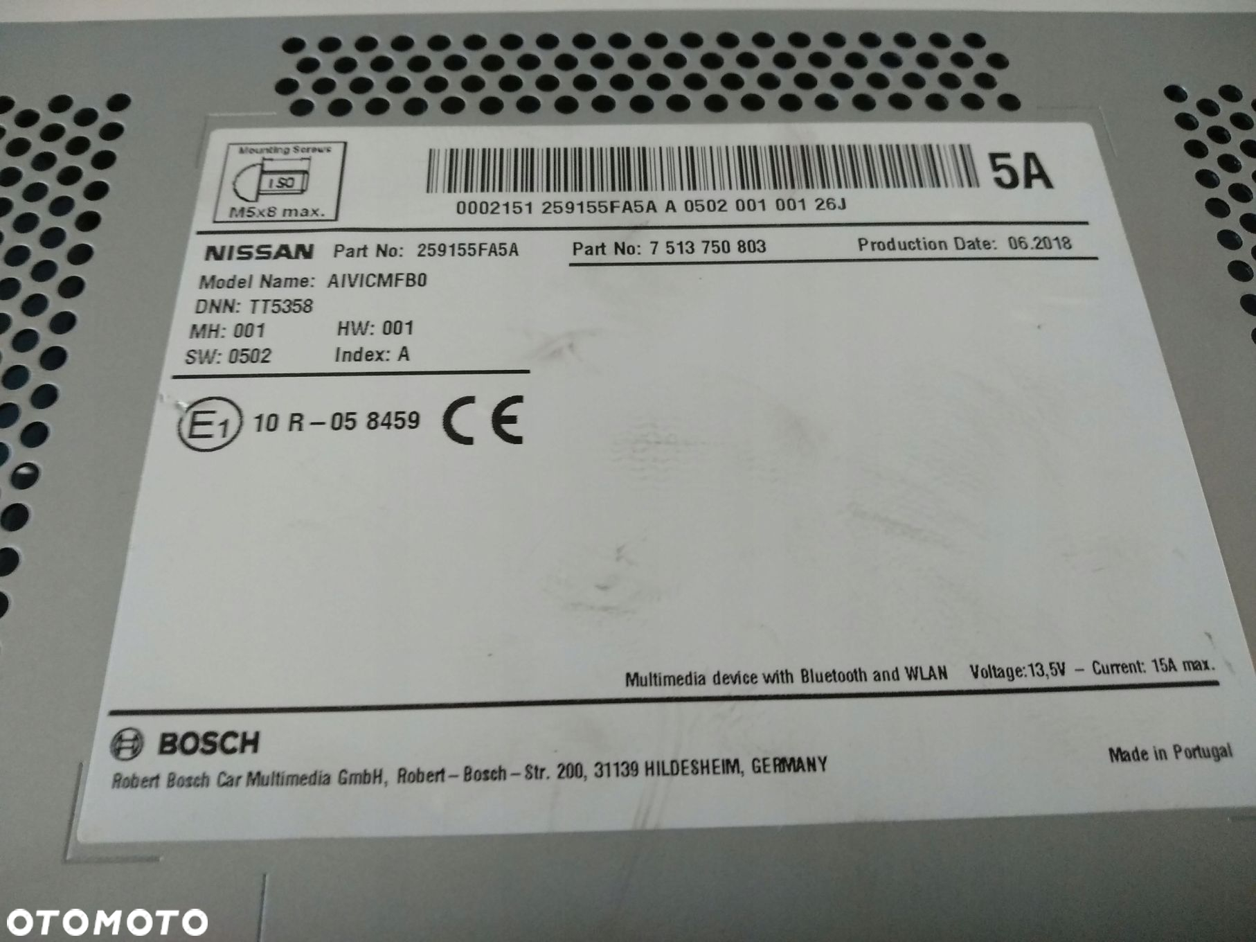 Radio Nawigacja Nissan Micra K14 259155FA5A - 4
