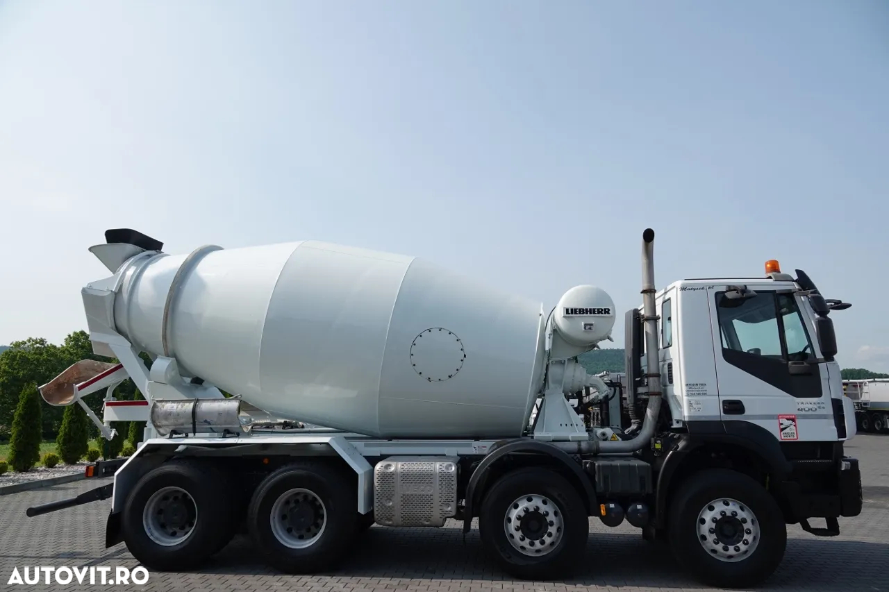 Scania TRAKKER 400 / 8X4 / 9 M3 BETONATOR / LIEBHERR / JANTE ALIE / EURO 6 - 15