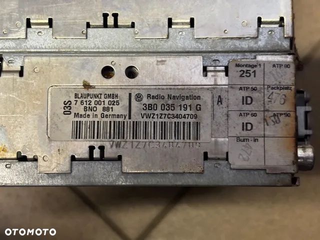 RADIO NAWIGACJA VOLKSWAGEN VW PASSAT B5 3B0035191G - 4