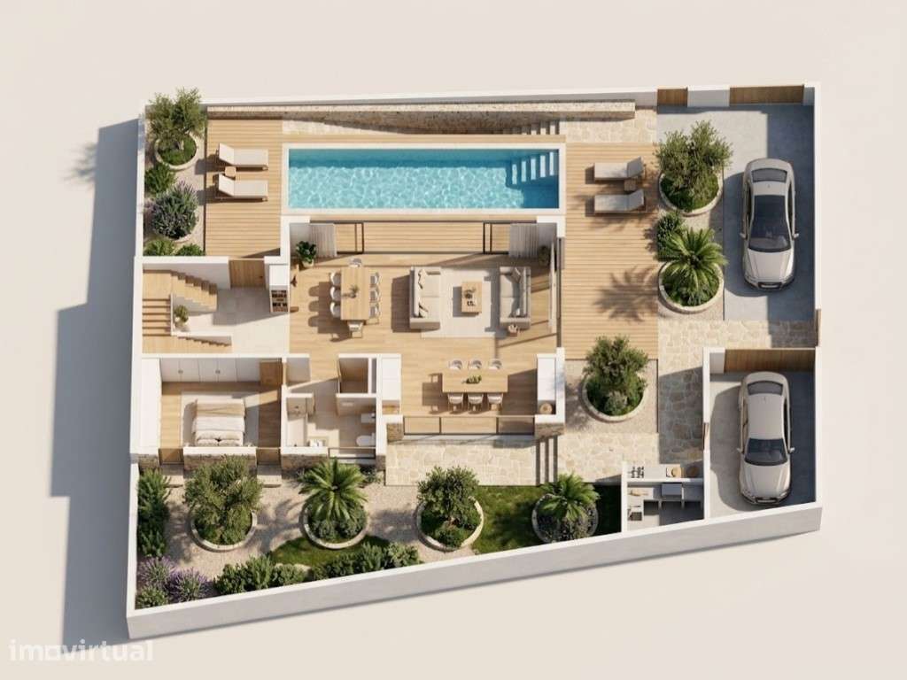 Moradia contemporânea T4 com piscina e vista mar, a 4 minutos da pr...