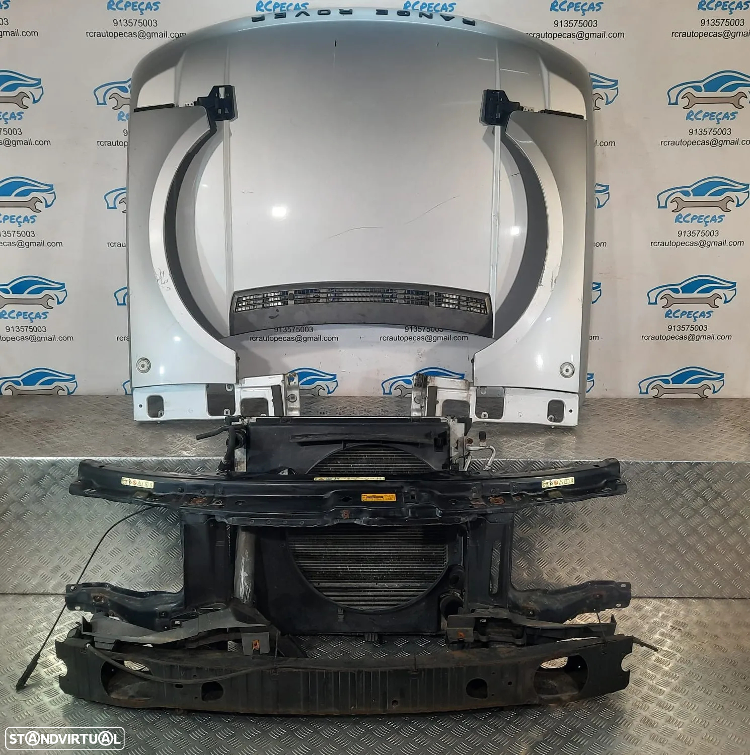 FRENTE COMPLETA LAND ROVER RANGE ROVER SPORT III 3 MK3 L322 CAPOT PARACHOQUES GUARDA-LAMAS OTICAS XENON RADIADOR VENTILADOR FRENTE FIBRA REFORÇO - 20