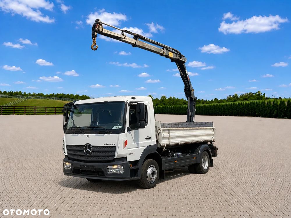 Mercedes-Benz Atego 1224 4x2 Wywrotka 2-stronna + HIAB XS 077 | Euro 6 | Klimatyzacja | 120 000 km