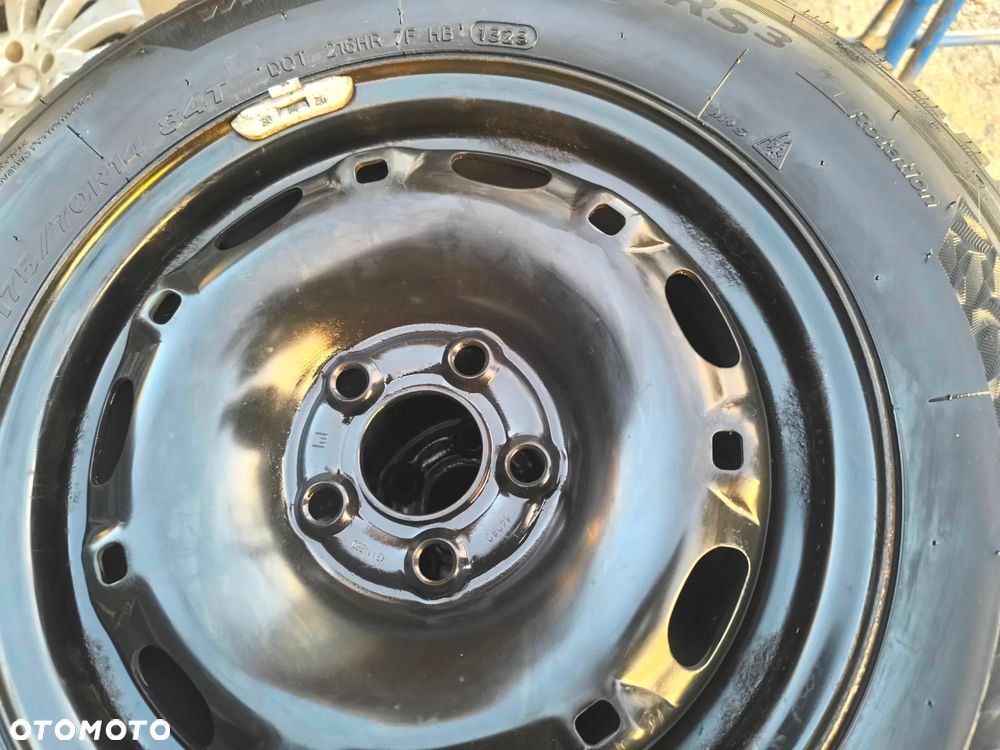 5x100 Felgi Stalowe Stal 14 Koła Zimowe Zima SKODA FABIA PRAKTIK ROOMSTER RAPID SEAT IBIZA CORDOBA TOLEDO IV 4 VW FOX POLO Legnica ALU-RAD 175/70 7mm - 4