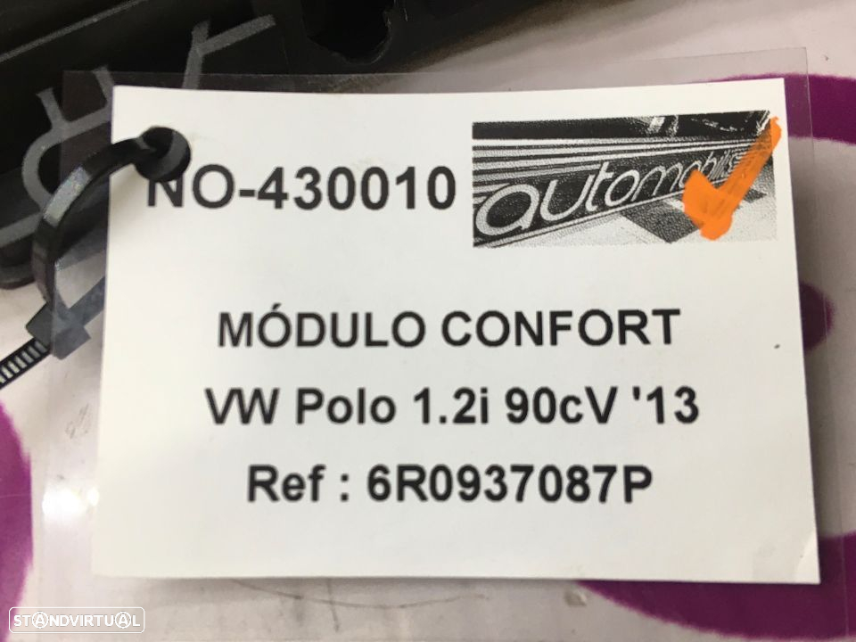 Módulo Confort Volkswagen Polo 1.2 i 90 Cv de 2013 - Ref: 6R0937087P- NO4300010 - 4