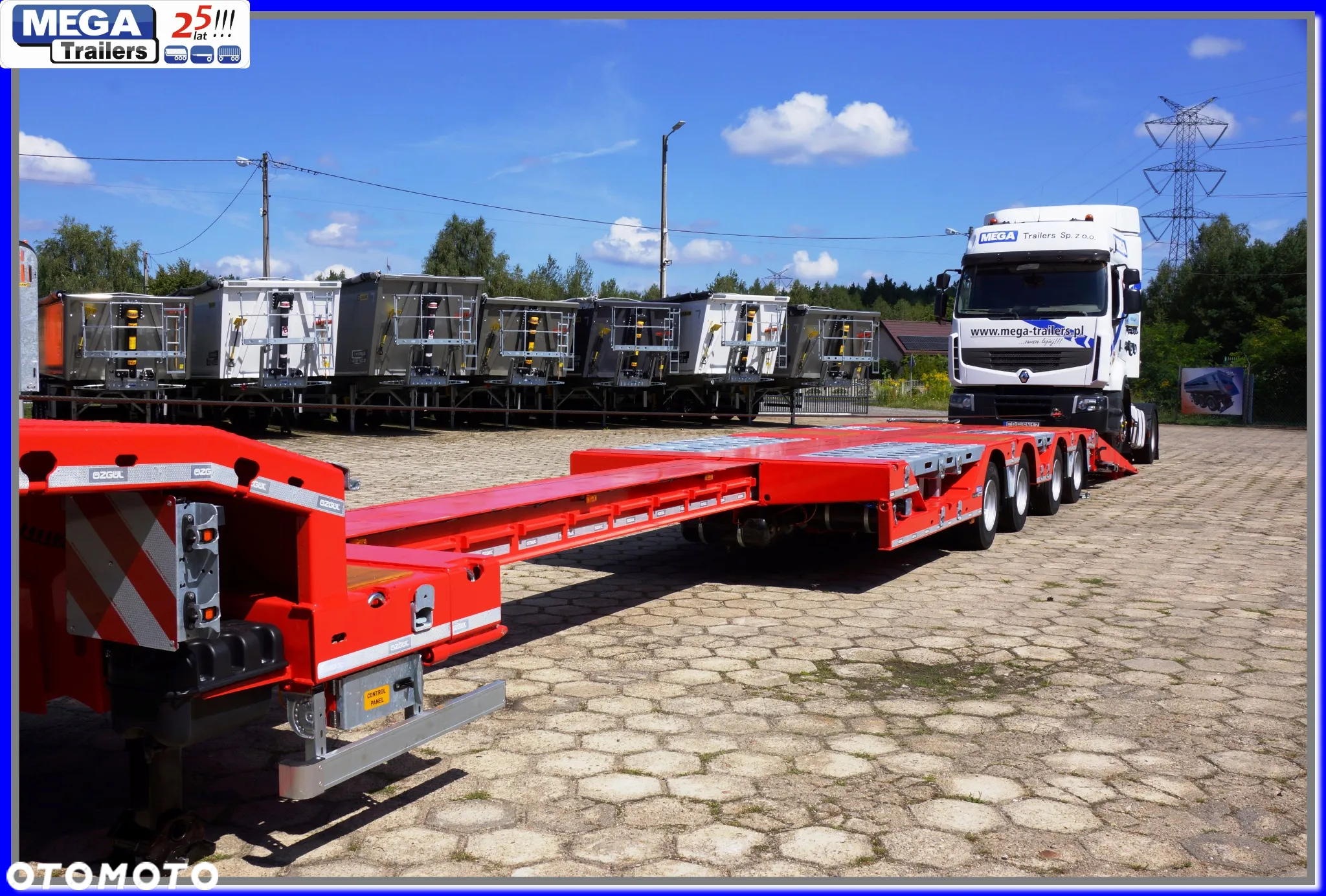 Mega Niskopodwoziowa 70 T DMC Kombajny, maszyny budowlane 18,60 m długości !!! - 9