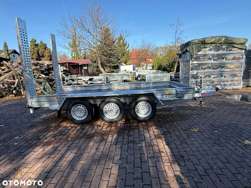 Niewiadów Przyczepa do przewozu sprzętu budowlanego Niewiadów K4035 400x190cm 3500kg 3 osie pod koparke minikoparka walec MOTOMUS Borowa - 8