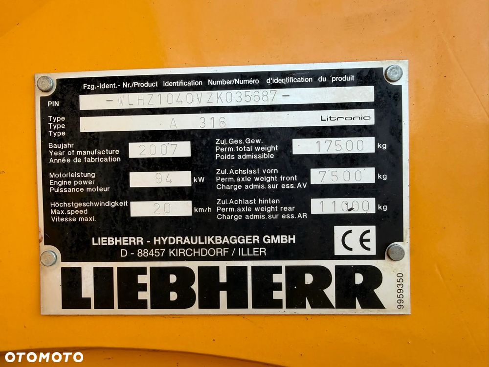 Liebherr A 316 - 9