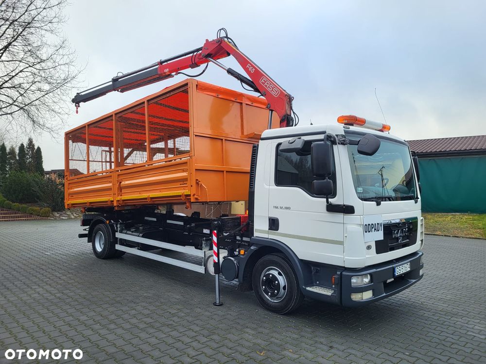 MAN TGL 12.180 Wywrotka 3 Stronna + HDS Komunalny Krajowy - 2