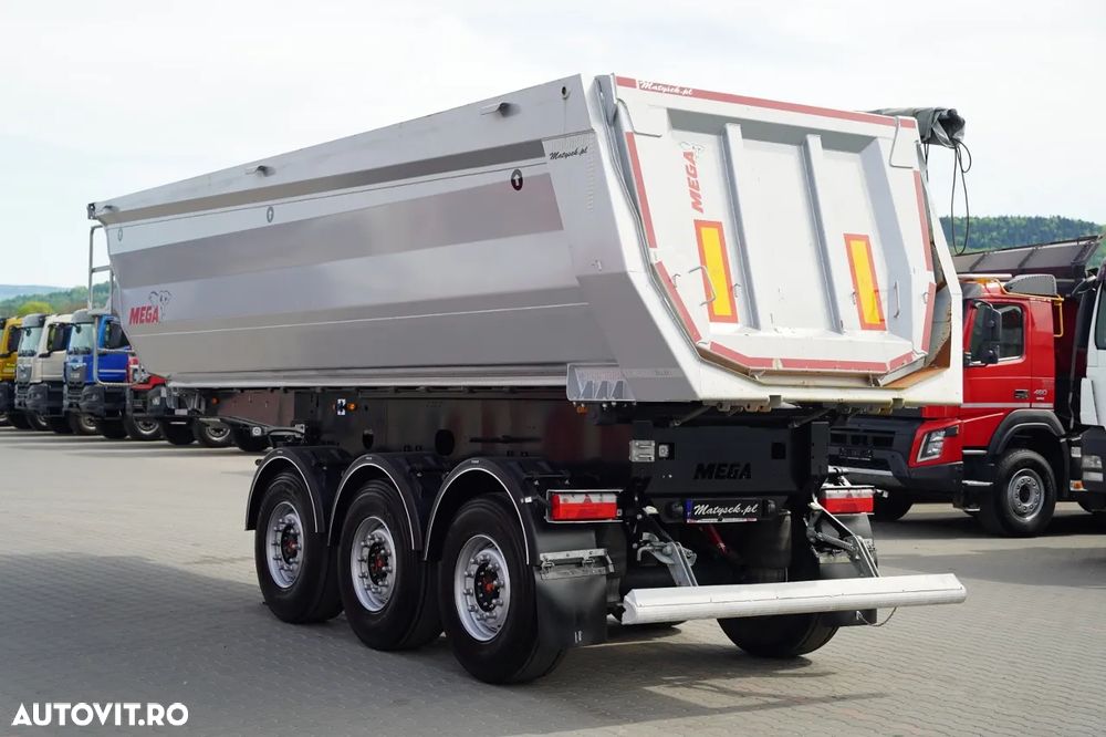 Mega BASCULATOR / 26 m3 / OȚEL / STANDARD / AXĂ RIDICATĂ / SAF NOU - 6