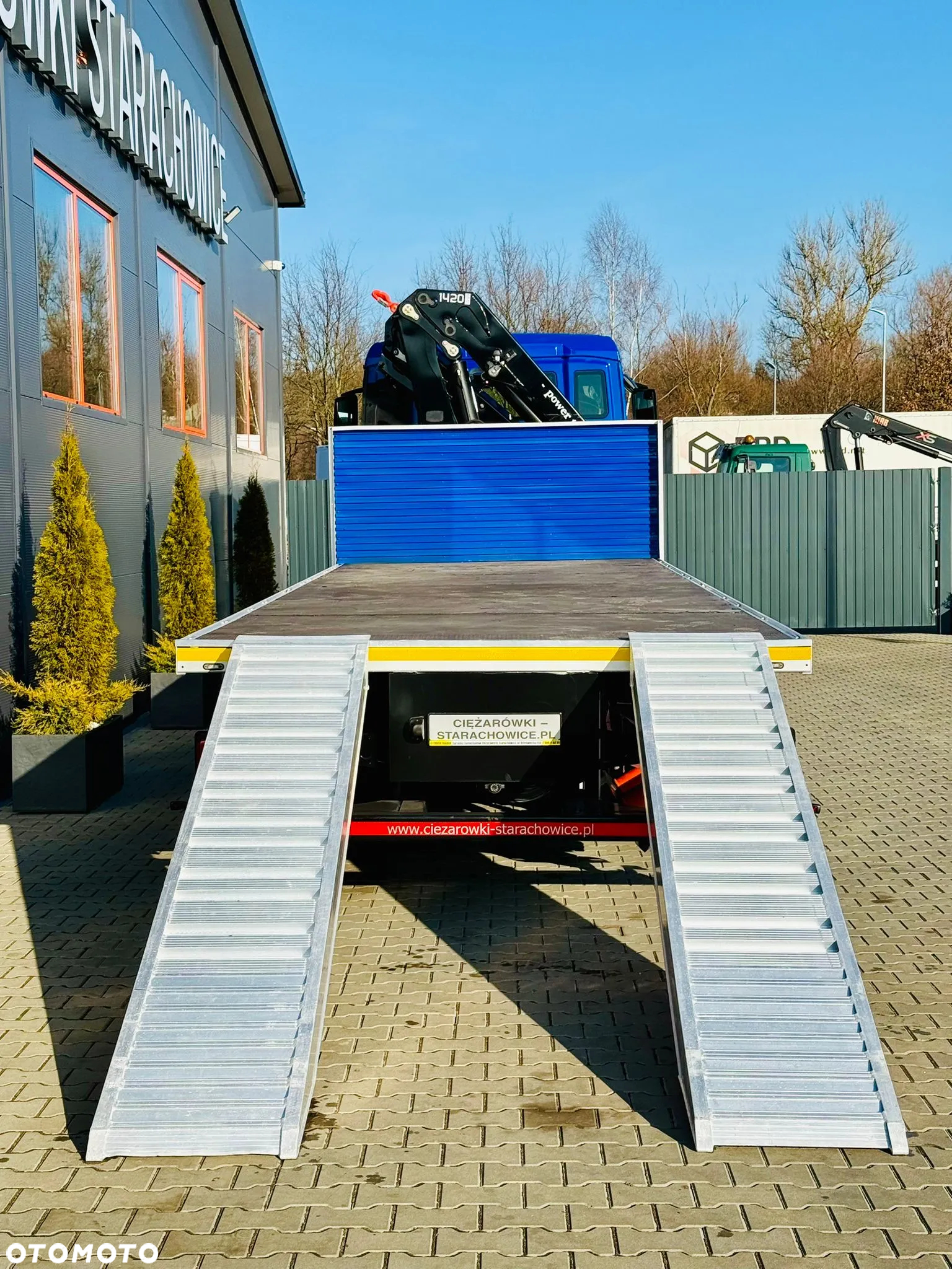 MAN TGS 26.360 // E6 // 6x2 // platforma laweta 7,2m z HDS HMF 1420 // dzwig żuraw kran crane skrzynia uniwersalny - 17