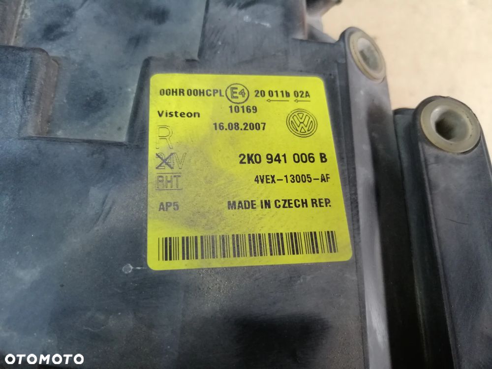 Volkswagen Caddy Touran lampy oryginał komplet 2K0941005B 2K0941006B - 5