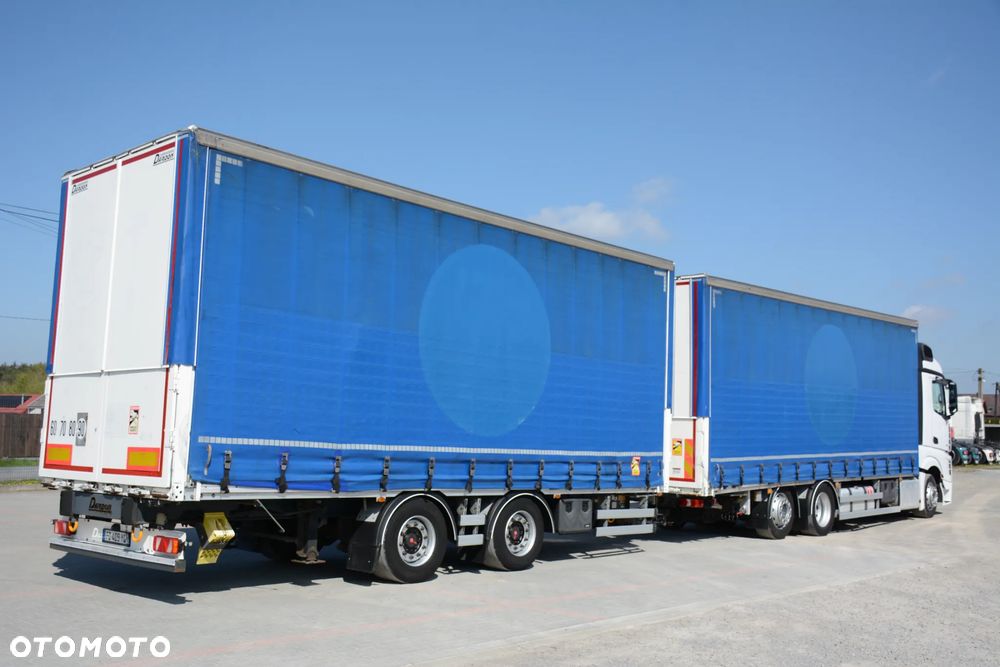 Mercedes-Benz Actros 2545 / 2019r / Przejazdowy / Podnoszony dach / SAF + przyczepa plandeka - 4