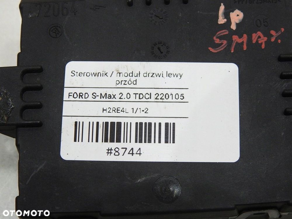 MODUŁ STEROWNIK DRZWI LEWY PRZÓD FORD S-MAX MK1 - 9
