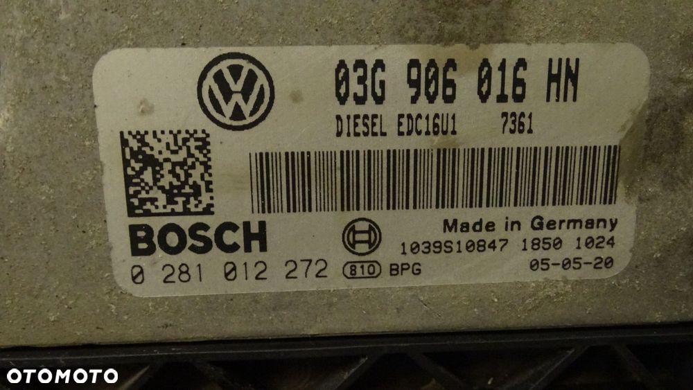 KOMPUTER SILNIKA VOLKSWAGEN CADDY III 2.0SDI  03G906016HN - 3