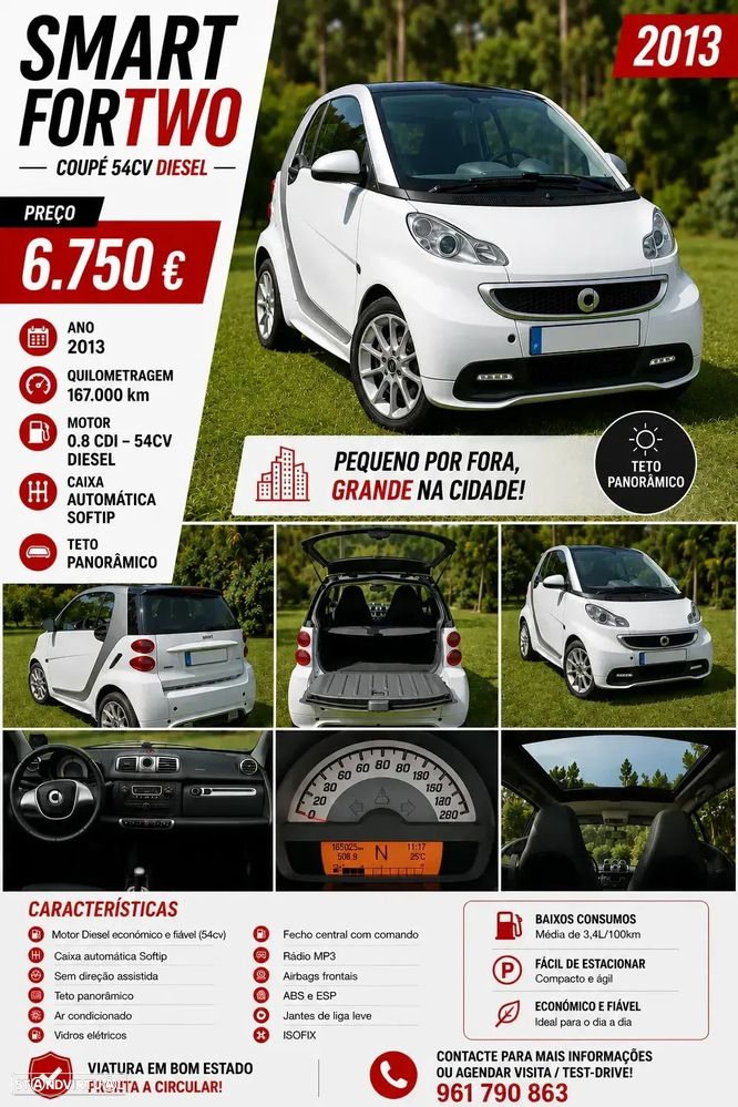 Smart ForTwo Coupé 0.8 cdi Pulse 54 Softouch - 2