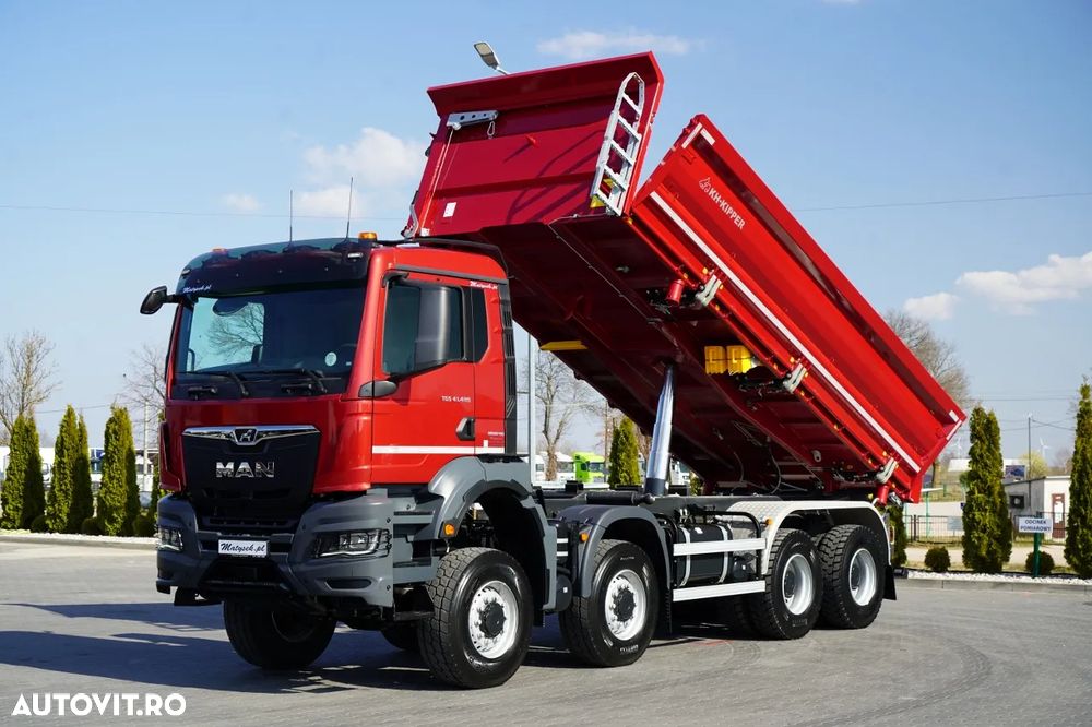 MAN TGS 41.480 / 8x8 / BASCULANĂ SPATE / MANUAL / NOU NOU / KH-KIPPER / - 9