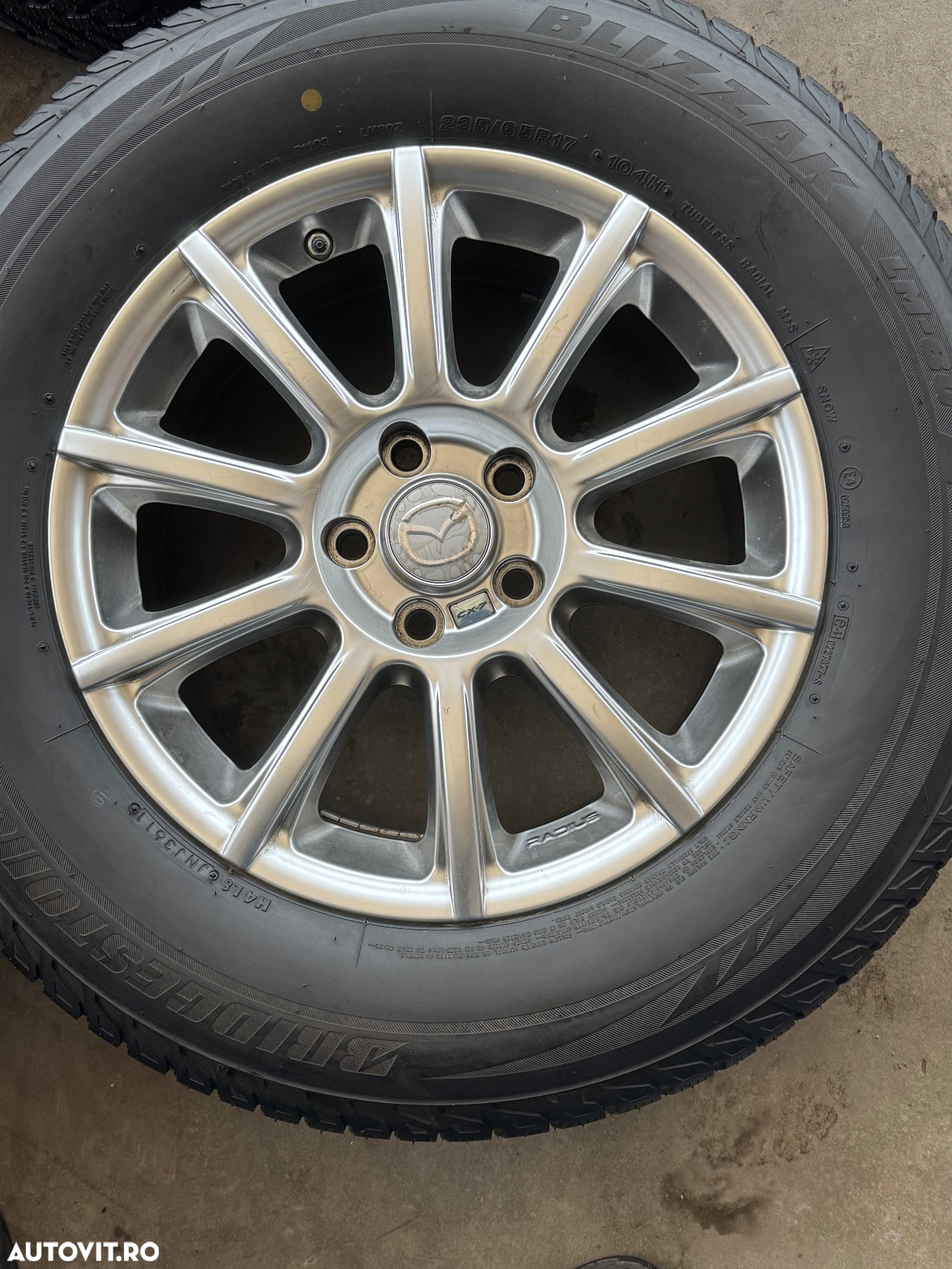 Vând jante aliaj Mazda noi pe 17” cu anvelope noi de iarnă - 4