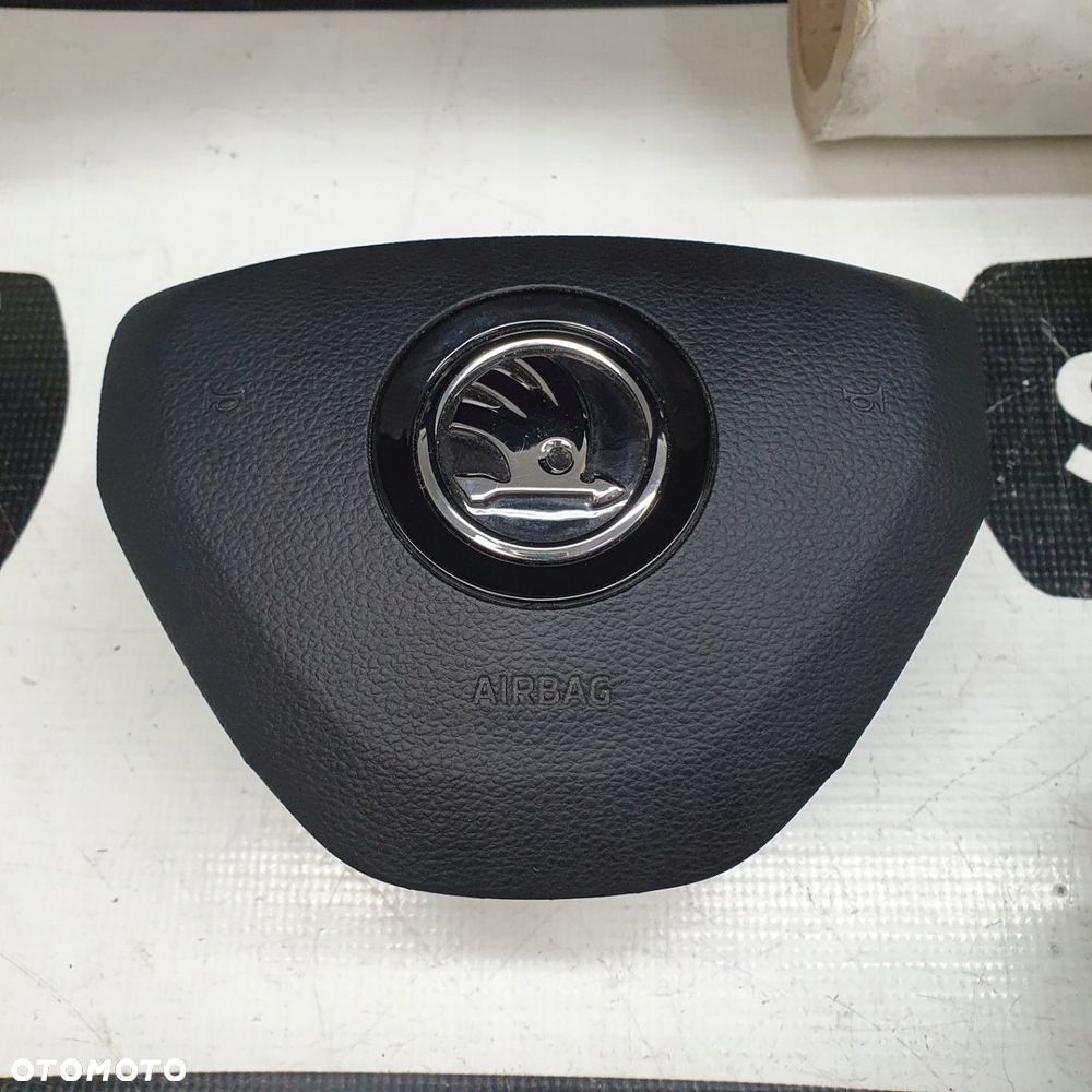 SKODA KODIAQ DESKA ROZDZIELCZA KONSOLA KOKPIT PULPIT PODUSZKI AIRBAG AIR BAG PASY KIT SET - 6