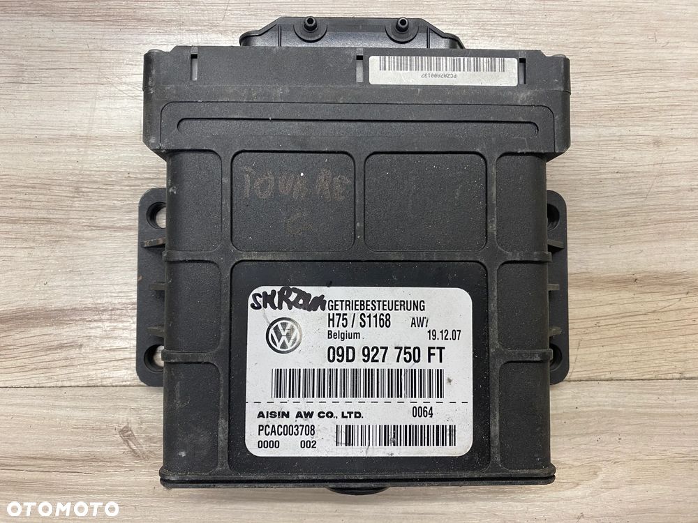 MODUŁ STEROWNIK KOMPUTER SKRZYNI BIEGÓW VW TOUAREG I 09D927750FT PCAC003708 - 1